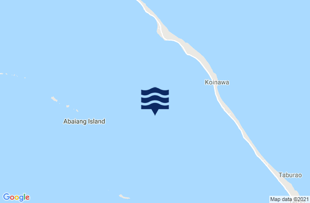 Karte der Gezeiten Abaiang, Kiribati