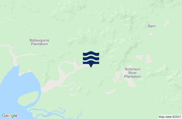 Karte der Gezeiten Abau, Papua New Guinea