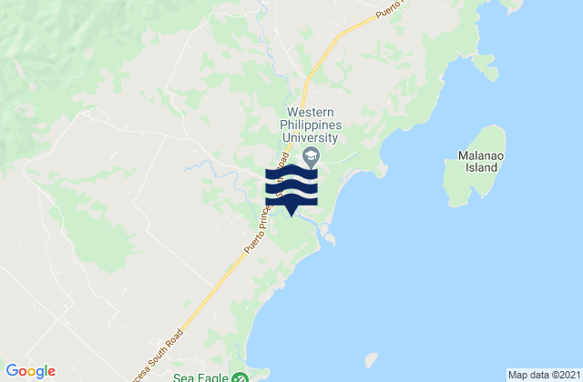 Karte der Gezeiten Aborlan, Philippines