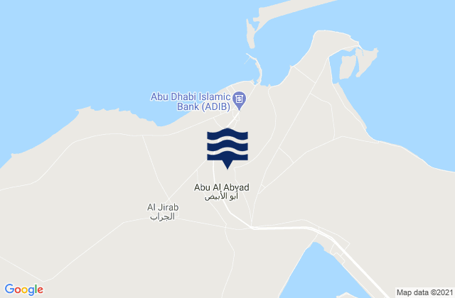 Karte der Gezeiten Abū al Abyaḑ, United Arab Emirates