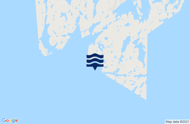 Karte der Gezeiten Acadia Cove, Canada