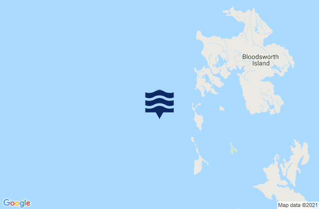 Karte der Gezeiten Adams Island 1.1 n.mi. west of, United States