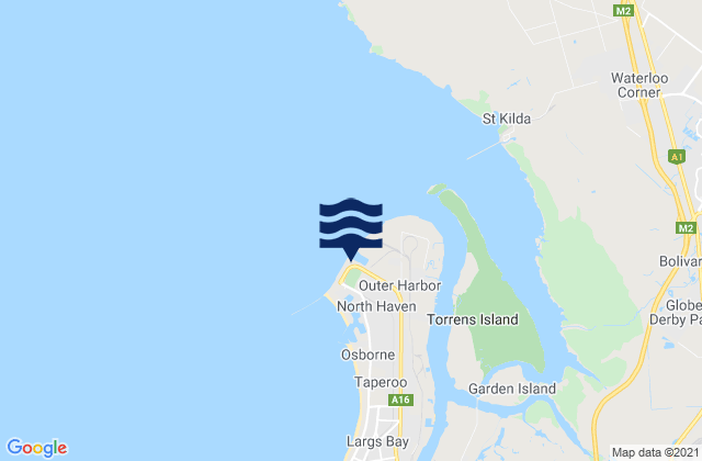 Karte der Gezeiten Adelaide (Outer Harbour), Australia