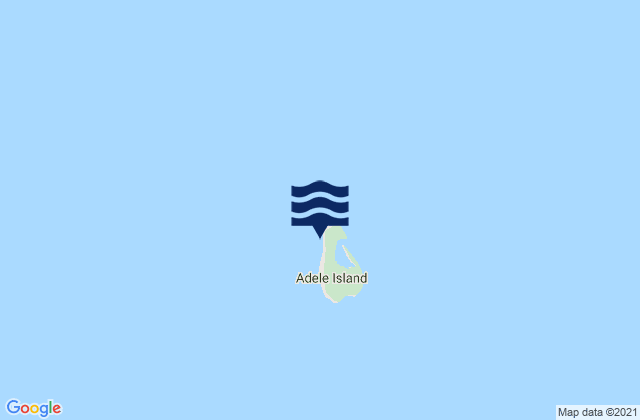 Karte der Gezeiten Adele Island, Australia