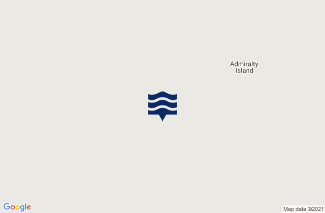 Karte der Gezeiten Admiralty Island, Canada