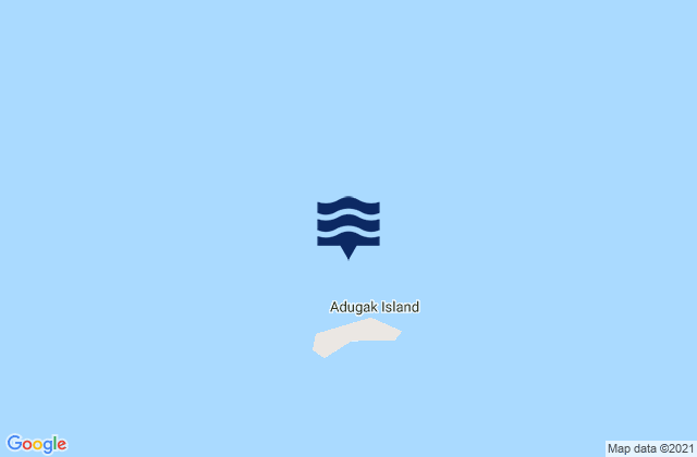 Karte der Gezeiten Adugak Islands, United States
