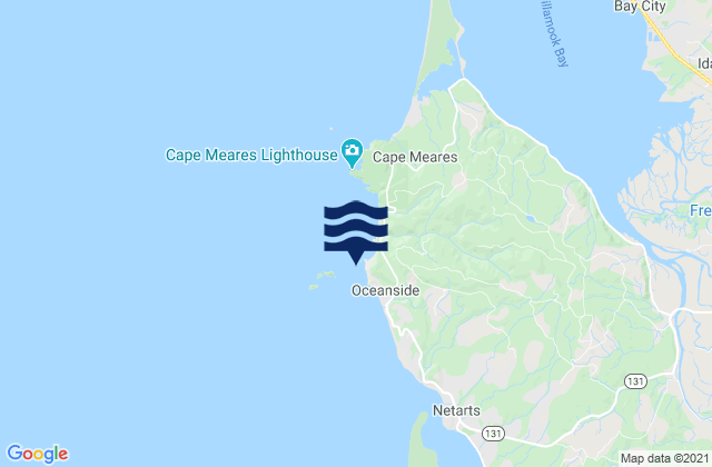 Karte der Gezeiten Agate Beach Tillamook , United States