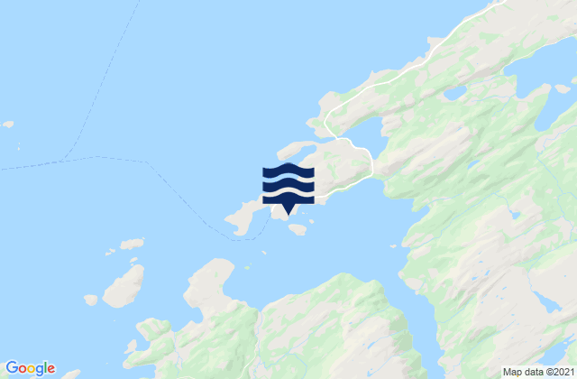 Karte der Gezeiten Agdenes, Norway