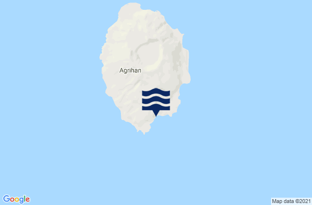 Karte der Gezeiten Agrihan Island, Northern Mariana Islands