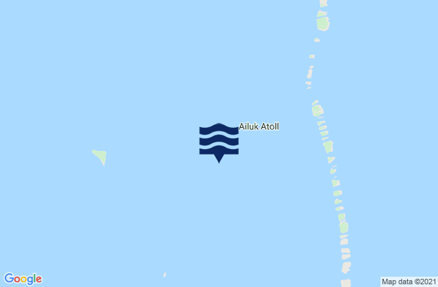 Karte der Gezeiten Ailuk Atoll, Marshall Islands