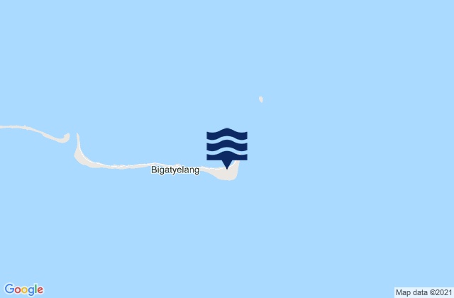 Karte der Gezeiten Airuk, Marshall Islands