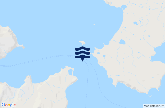 Karte der Gezeiten Akun Strait, United States