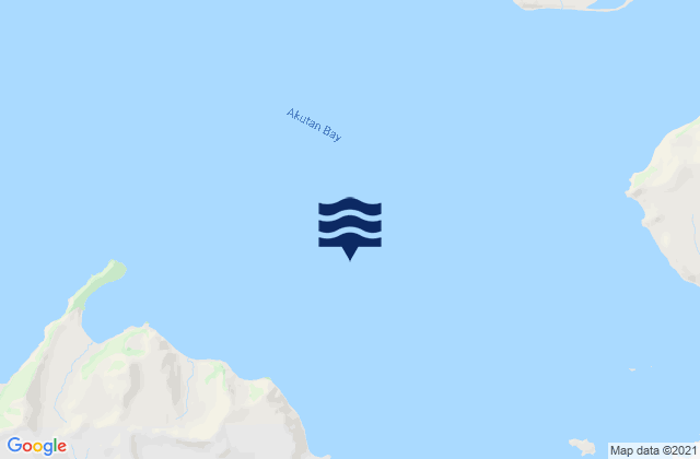 Karte der Gezeiten Akutan Bay, United States