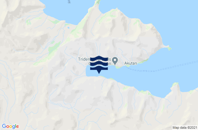 Karte der Gezeiten Akutan Harbor (Akutan Island), United States