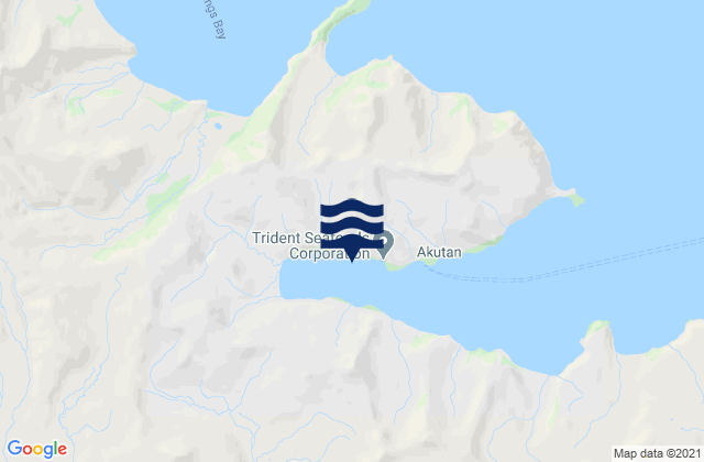 Karte der Gezeiten Akutan Harbor, United States