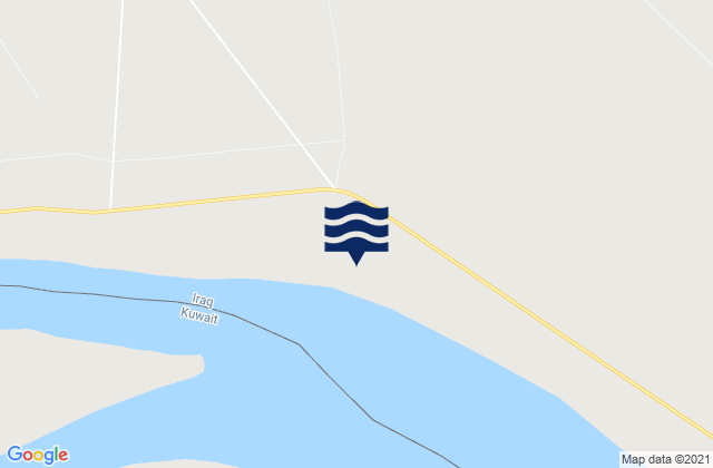 Karte der Gezeiten Al-Faw District, Iraq