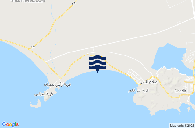 Karte der Gezeiten Al Buraiqeh, Yemen