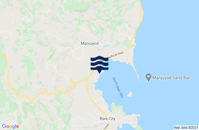 Karte der Gezeiten Alangilanan, Philippines