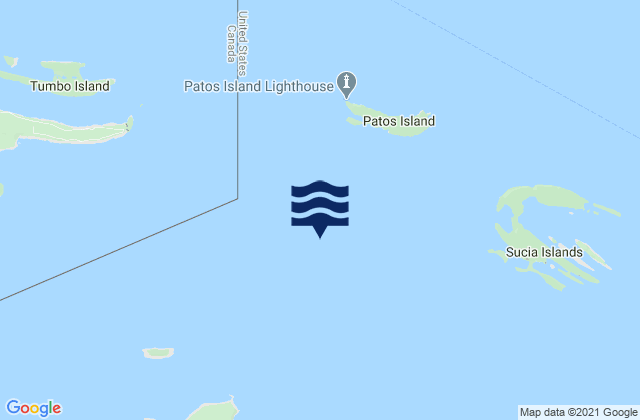 Karte der Gezeiten Alden Point Patos Island 2 miles S of, United States