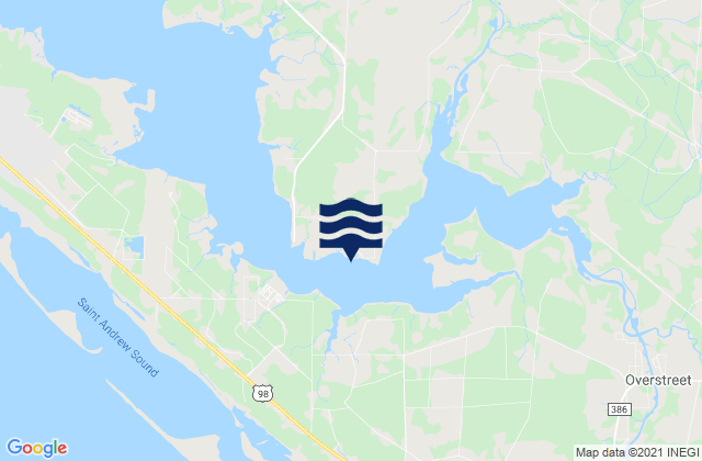 Karte der Gezeiten Allanton East Bay, United States