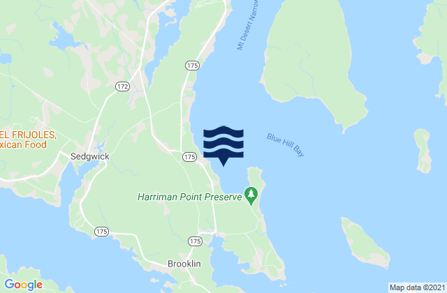 Karte der Gezeiten Allen Cove, United States