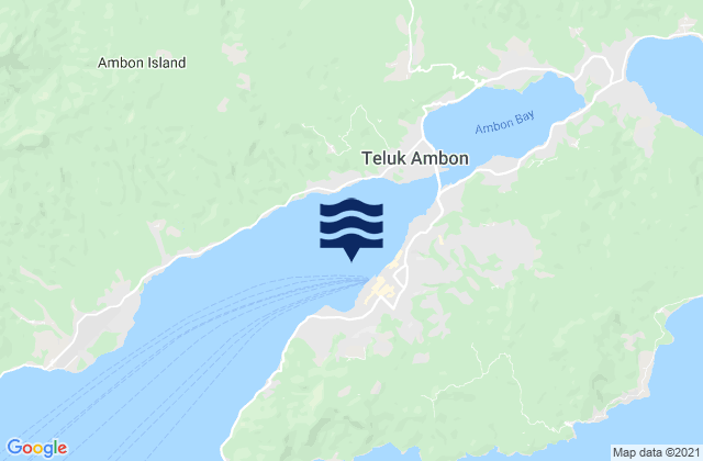 Karte der Gezeiten Ambon, Indonesia