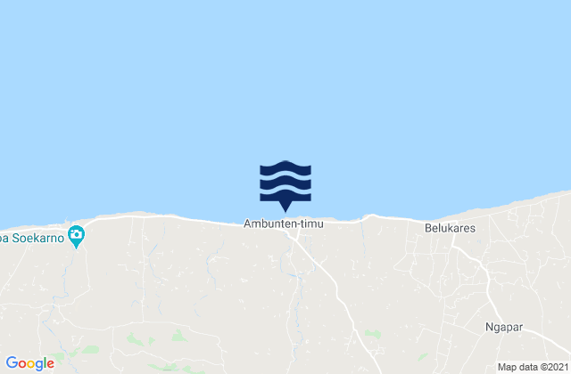 Karte der Gezeiten Ambuten, Indonesia