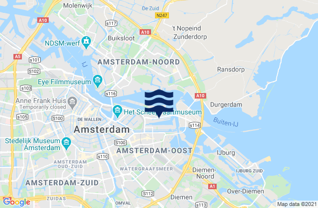 Karte der Gezeiten Amstelkwartierhaven, Netherlands