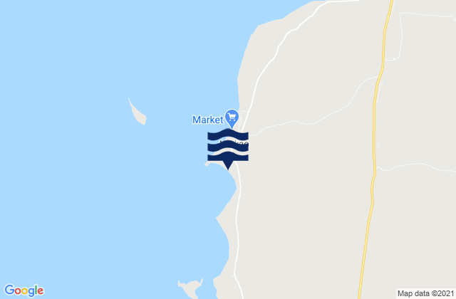 Karte der Gezeiten Anakao, Madagascar