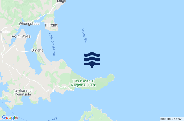 Karte der Gezeiten Anchor Bay, New Zealand
