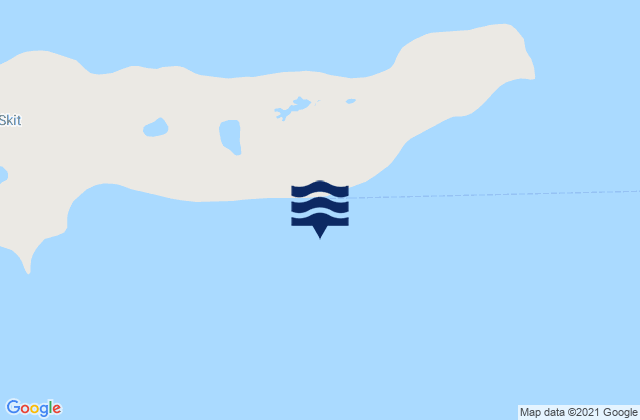 Karte der Gezeiten Anzerski Island, Russia