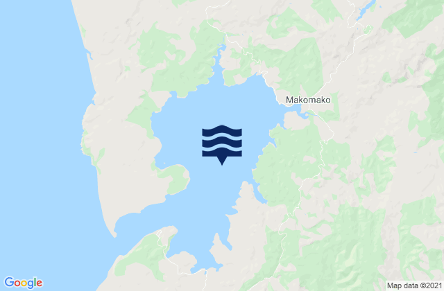 Karte der Gezeiten Aotea Harbour, New Zealand