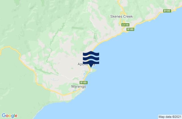 Karte der Gezeiten Apollo Bay, Australia
