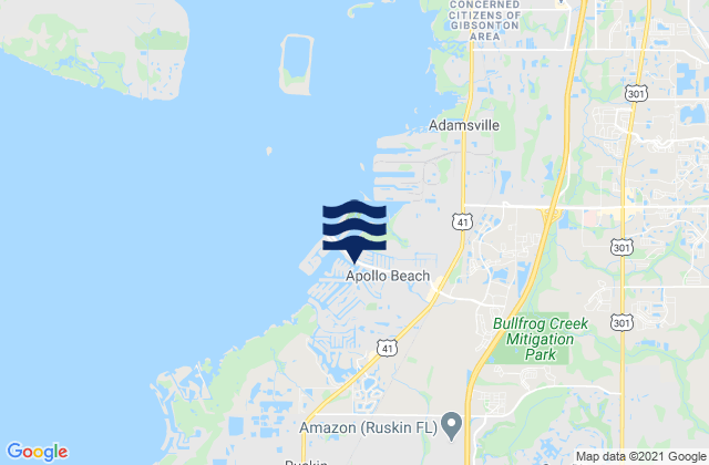 Karte der Gezeiten Apollo Beach, United States