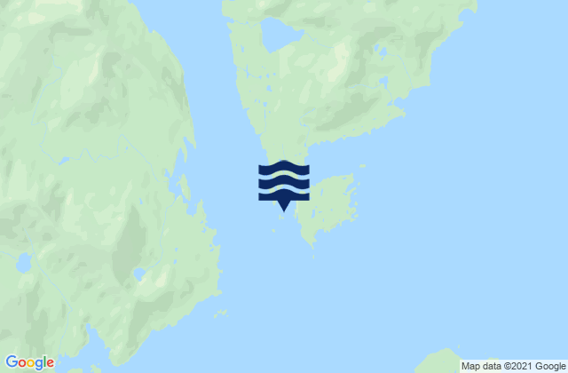 Karte der Gezeiten Applegate Island, United States