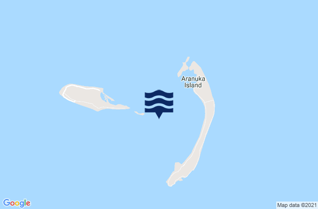 Karte der Gezeiten Aranuka, Kiribati