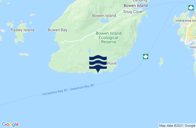 Karte der Gezeiten Arbutus Bay, Canada