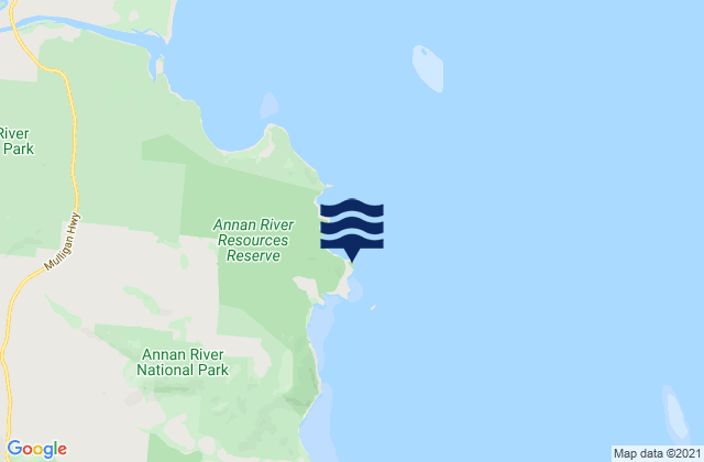 Karte der Gezeiten Archer Point Light, Australia