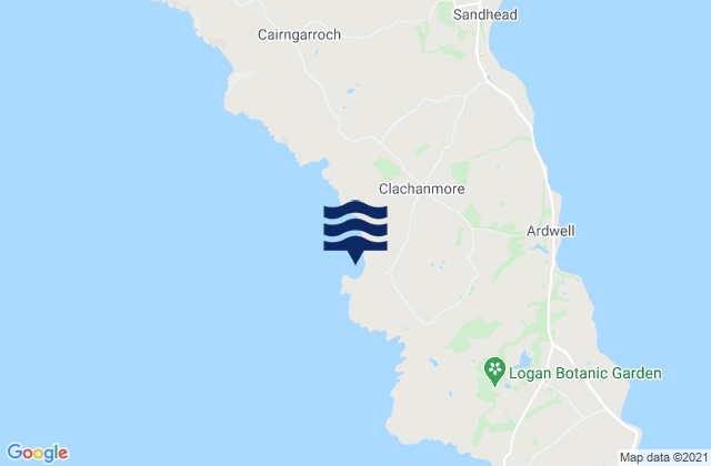 Karte der Gezeiten Ardwell Bay, United Kingdom