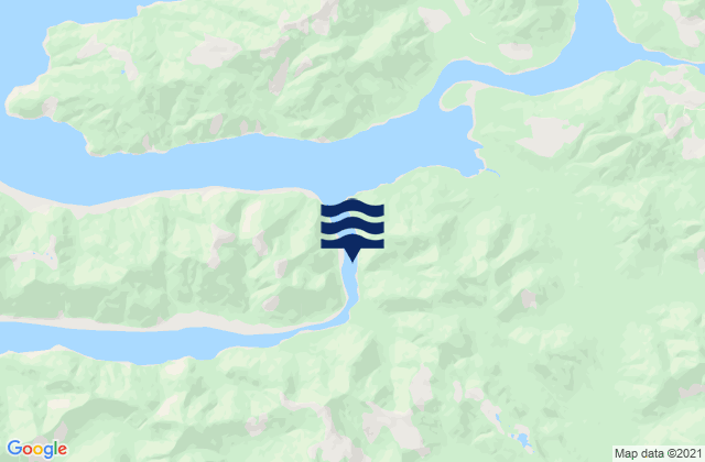 Karte der Gezeiten Armentieres Channel, Canada