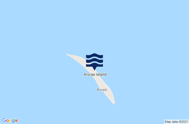 Karte der Gezeiten Arorae, Kiribati