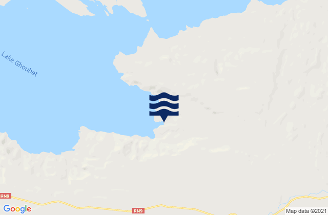 Karte der Gezeiten Arta Region, Djibouti
