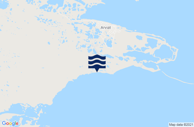Karte der Gezeiten Arviat Airport, Canada