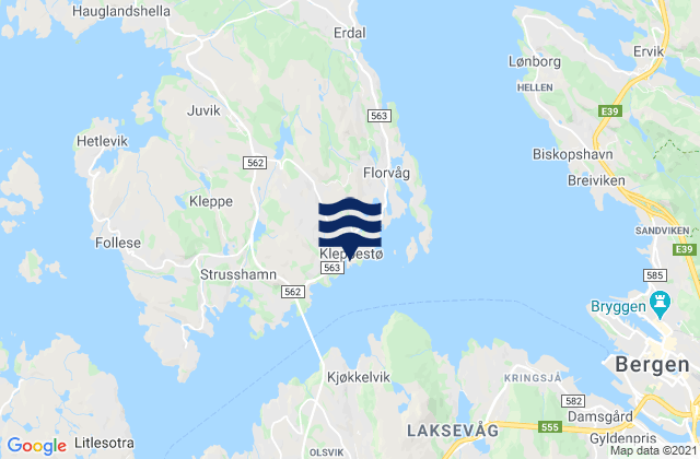 Karte der Gezeiten Askøy, Norway