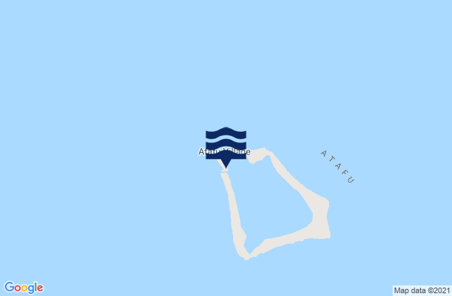 Karte der Gezeiten Atafu Village, Tokelau