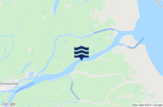 Karte der Gezeiten Attawapiskat, Canada