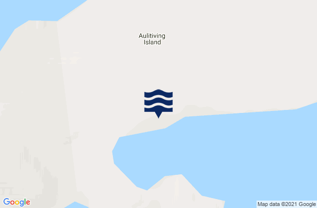 Karte der Gezeiten Aulitiving Island, Canada