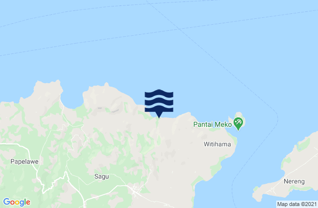 Karte der Gezeiten Auona, Indonesia