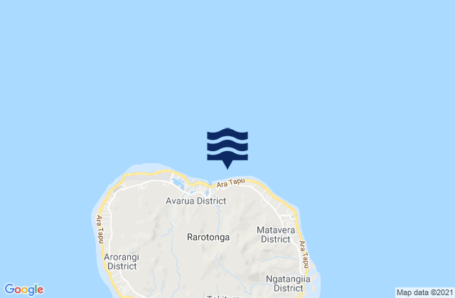 Karte der Gezeiten Avarua, French Polynesia