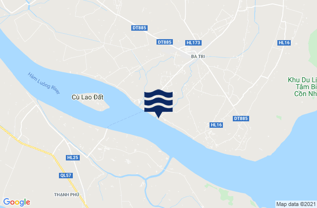 Karte der Gezeiten Ba Tri, Vietnam